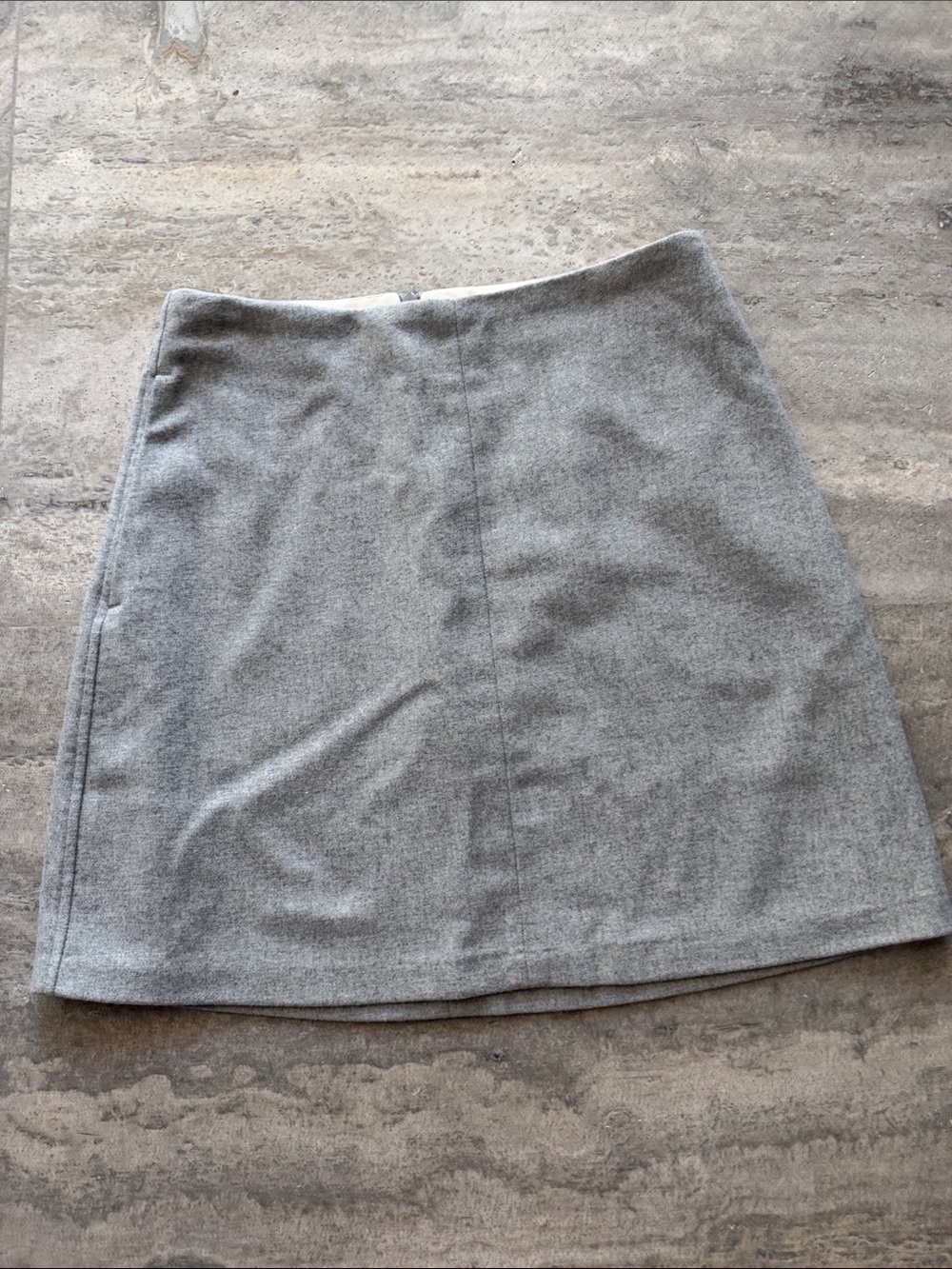 Wilfred Light Gray Mini A-Line Skirt